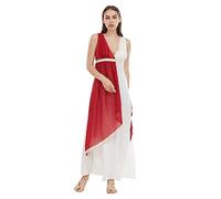 EraSpooky Vestito cosplay della dea greca antica delle donne adulte, costume da festa