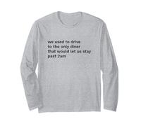 Eravamo soliti Guidare Verso l'Only Diner Emo Nostalgia Maglia a Manica