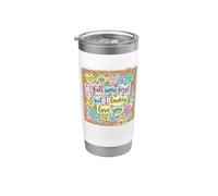 Eravate tutti selvaggi ma io Lowkey Love You Notes Bicchiere termico in acciaio inox doppia parete