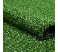 Erba artificiale ad alta densità da 10 mm, tappeto erboso morbido e permeabile all'acqua, per balcone e uso esterno, verde militare
