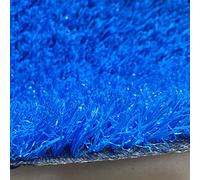 Erba artificiale blu, spessore 20 mm, altezza 200 cm, tappeto erboso sintetico per interni ed esterni, 2 x 2 m, resistente, perfetto per paesaggistica e decorazione della casa
