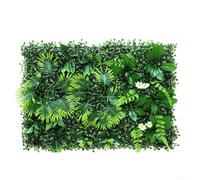 Erba artificiale, prato finto, tappeto erboso sintetico, 40 x 60 cm, pannello da parete in plastica verde, decorazione per casa, giardino, bar (1)