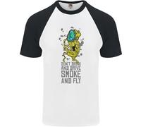 Erba Don'T Bevanda & Drive Fumo E Fly Uomo S/S Baseball T-Shirt