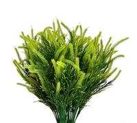 Erba finta scimmia artificiale per giardini, cortili e decorazione della casa, fasci di erba sintetica in plastica progettati per esposizione (verde)