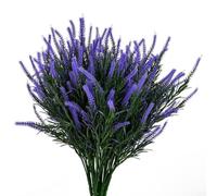 Erba finta scimmia artificiale per giardini, cortili e decorazione della casa, fasci di erba sintetica in plastica progettati per esposizione (viola)
