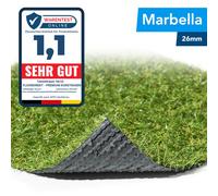 Erba Sinteica Marbella 26mm Tappto a Prato Pronto Balcone Giardino Metro Siepe