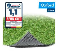 Erba Sinteica Oxford 25mm Tappto a Prato Pronto Balcone Giardino Metraggio Siepe