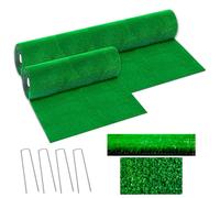 Erba sintetica 7mm manto erboso prato verde giardino tappeto esterno 18 MISURE