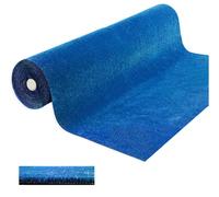 emmevi Erba Sintetica Blu 7mm Decorativa Casa Negozio Giardino Tappeto Prato Sintetico Manto Erboso 1x10 Mt