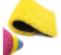 Erba Sintetica Resistente for Interni Ed Esterni Uso Commerciale - Assorbimento Degli Urti Di 3 Cm, Aspetto Realistico, Dimensioni Personalizzate (negozio, Evento, Bordo Piscina)(Yellow,24x59IN)