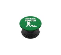Erba Squatch divertente GrassSquatch prato falciatura Bigfoot PopSockets PopGrip Adesivo