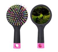 erba verde ry scienza natura scenario salone districante spazzola per capelli cuscino base