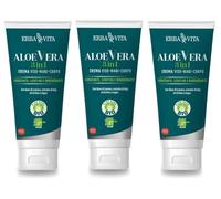 Erba Vita Aloe vera 3 in 1 crema viso, mani e corpo con Bava di lumaca, bava di Lumaca e oli di Riso e Argan - OFFERTA RISPARMIO | 3 PEZZI X 200 ml