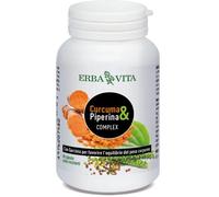 Erba Vita Curcuma & Piperina Complex Integratore Metabolismo 60 Capsule