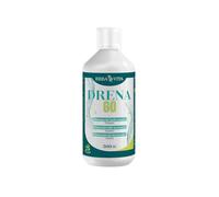 ERBA VITA Drena Go integratore alimentare ideale per il drenaggio dei liquidi corporei, a base di estratti vegetali mirati.Frizzante gusto Lime 500 ml