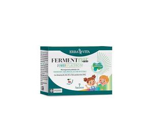 ERBA VITA Ferment Flor Pro Flaconcini Junior integratore alimentare a base di probiotici microincapsulati per il benessere della flora batterica intestinale dei più piccoli, 7 flaconcini