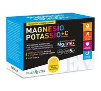 Erba Vita Group Magnesio Potassio + Vitamina C 20 Bustine Gusto Limone - Integratore Per L'Energia
