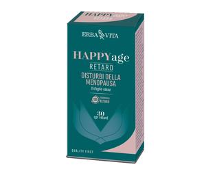 Erba Vita HAPPYage Retard Integratore per la Menopausa, 30 Compresse