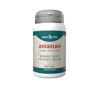 ERBA VITA Integratore Alimentare di Ananas - 60 Capsule - Favorisce drenaggio dei liquidi corporei, 30 grammo, 1