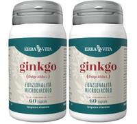 Erba Vita Integratore Alimentare di Ginkgo - 60 Capsule, 1 unità, 1 (Confezione