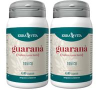 ERBA VITA Integratore Alimentare di Guaranà - 60 Capsule - Utile in caso di stanchezza fisica e mentale (Confezione da 2)