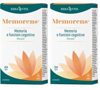 ERBA VITA Memorens® capsule integratore alimentare a base di estratti vegetali di Eleuterococco e Bacopa, 30 compresse (Confezione da 2)