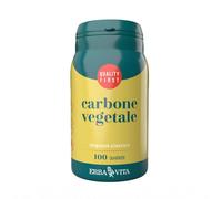 Erba Vita Monoplanta - Carbone Vegetale Integratore, 100 Tavolette