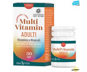 ERBA VITA MULTIVITAMINERAL ADULTI 30 cpr MULTIVITAMINICO MULTIMINERALE