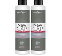 ERBA VITA Newcap Shampoo Anticaduta, prodotto cosmetico, a base di estratti vegetali, ideale per restituire vitalità e luminosità, rinforzando il capello - 250 ml (Confezione da 2)