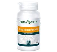 ErbaVita Perle Olio di Fegato di Merluzzo Integratore Alimentare 100 Perle