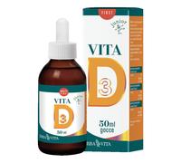Erba Vita Vitamine - Vita D Gocce Integratore Vitamina D per Bambini, 50ml