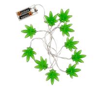 Erbacce Foglia Batteria LED Fairy Stringa Filo Luci Acero Interno Casa 210cm