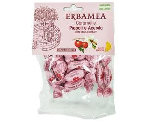 Erbamea - Caramelle Propoli e Acerola Gusto Arancia Confezione 50 Gr