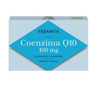 Erbamea Coenzima Q10 100mg Integratore Antiossidante, 24 Capsule Vegetali