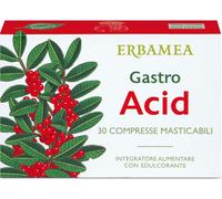 erbamea Gastro Acid Integratore Bruciore di Stomaco 30 Compresse Masticabili