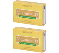 Erbamea Vitamina D3 Compresse Set da 2 2x90 pz Compresse masticabili