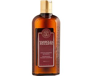 ERBARIO TOSCANO - Doccia Shampoo Nutriente Vaniglia Piccante con Estratti di Vite Rossa, Elicriso, Calendula e Camomilla, Azione Emolliente Tonificante Lenitiva 250ml