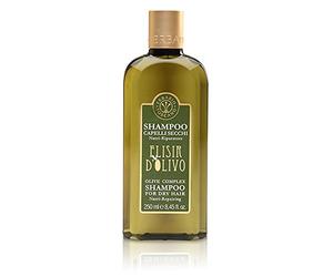 ERBARIO TOSCANO - Shampoo Riparatore per Capelli Secchi con Elisir d'Olivo, Elicriso Bio e Oligoelementi Marini, Delicato e Idratante 250ml