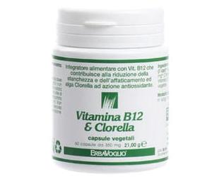 Erbavoglio VITAMINA B12 + CLORELLA 60 CAPSULE