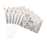 Erbe floreali botaniche stampa stampa bandiera portatile bandiere celebrazioni feste vacanze decorazione eventi raduni