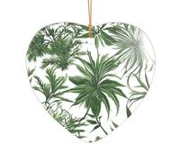 Erbe in fiore ed erbacee stampa idee regalo di nozze per coppie, un ornamento per albero di Natale in acrilico appena sposato