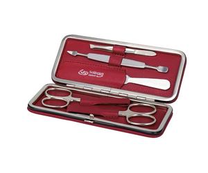 ERBE - Manicure Clip-Top Case Range "Siena", red, 5 pcs. Kit manicure 1 pieces unisex