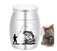 Erbe per cani per ceneri - Scatola commemorativa per Cremazione Cucciolo Gattino Acid | Cassetta a chiusura ermetica per funerali scaffale da tavolo giardino