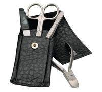 ERBE - Set manicure serie 'Pocket', nero, 4 pezzi. Organizer trucchi 1 pieces unisex