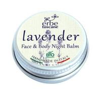 Erbe Toscane Balsamo Notte Lavanda - Ottimo per la Pelle Delicata e Sensibile - Puro Concentrato e Naturale - Prodotto a Mano in Toscana - 10 ML