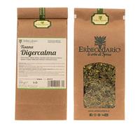 Erbecedario - Tisana Digercalma con Melissa e Camomilla, Infuso per digestione lenta e difficile, Tisane alle erbe contro la tensione addominale Tisana fredda Gusto Aromatico, 1 Sacchetto 100g