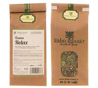 Erbecedario - Tisana Relax, Infuso Rilassante utile per favorire il benessere mentale e dormire bene, 1 Sacchetto 50g