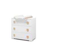 ERBESI Comò Evolution Con Prolunga Fasciatoio Bianco Naturale