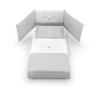 Erbesi Completo Piumone e Paracolpi Bianco Grigio - Collezione Molly