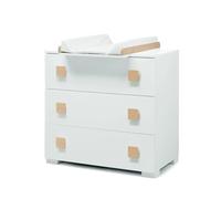 ERBESI Evolution Comò Compreso Di Proluna E Coprifasciatoio Bianco Naturale